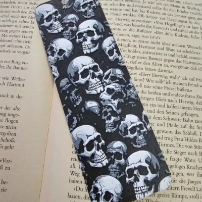 Marcador de Livros Caveira3