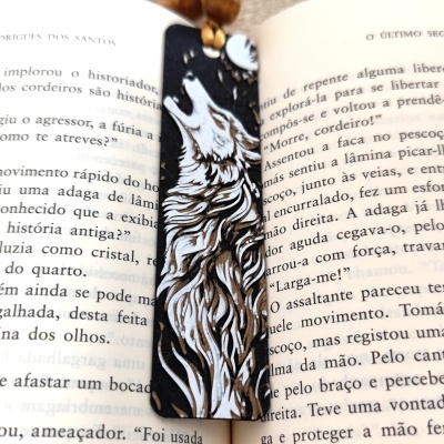 Marcador de Livros Lobo