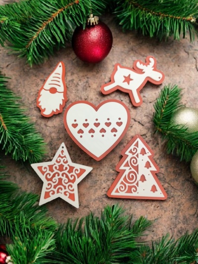 Conjunto Enfeites de Natal