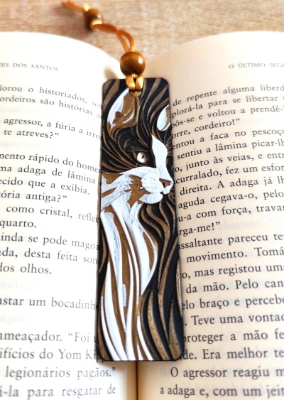 Marcador de Livros Gato