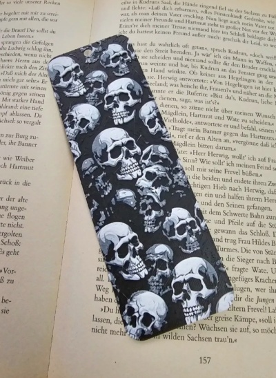 Marcador de Livros Caveira3