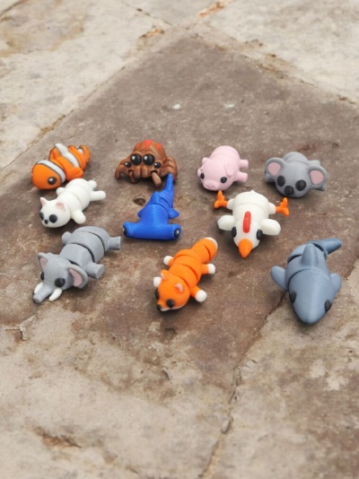 Conjunto de 10 Mini Animais