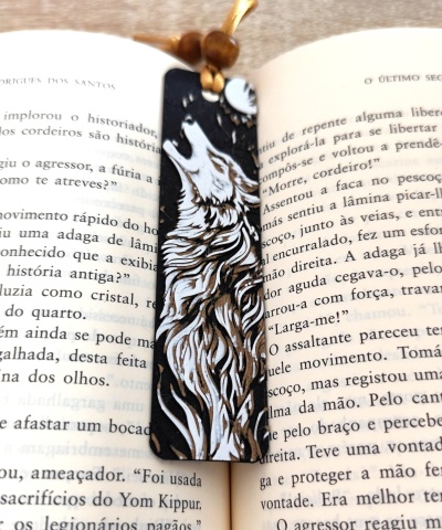 Marcador de Livros Lobo