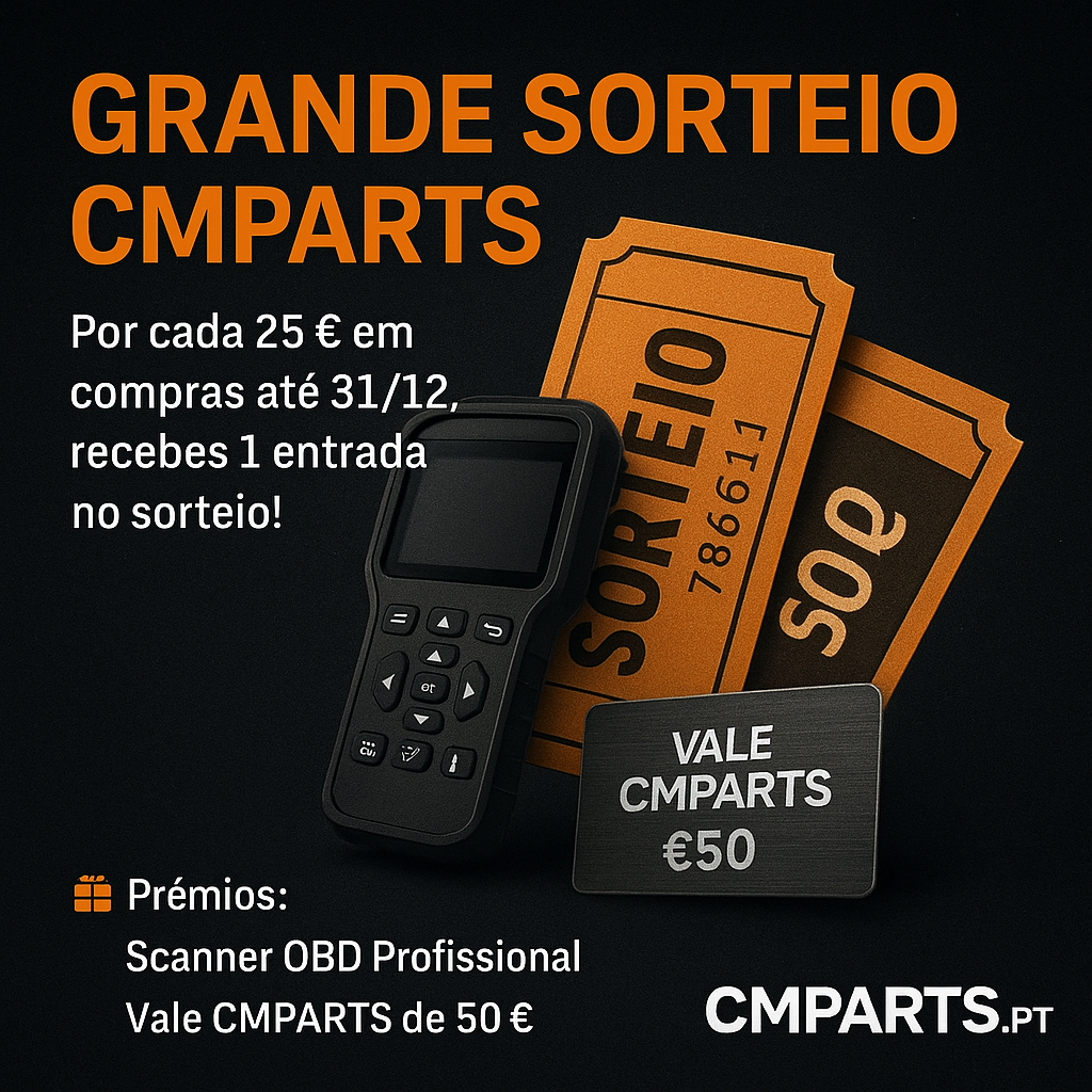  Sorteio CMPARTS 2025 – Vale de 50.00€
