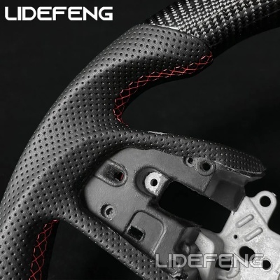 Volante de fibra de carbono, apto para Honda Civic FC, FK, Type R, 2017-2021