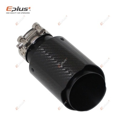 Ponteira  Saida  EPLUS Inox Acabamento Carbono  Cor Preto