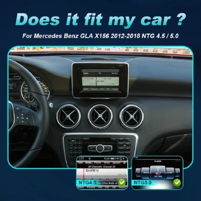 Radio Mercedes Benz GLA x156 2012-2018 Multimídia Navegação GPS Sem Fio Carplay RDS WIFI 4G QLED