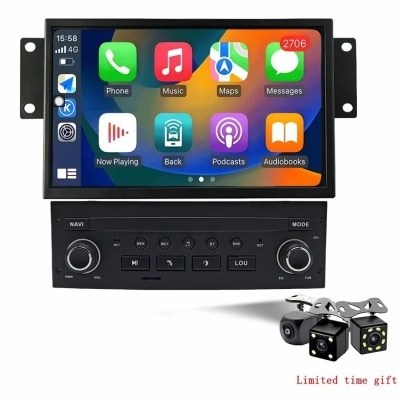 Radio Citroen c3 ds3 c5 2009-2017 Multimídia Navegação GPS Sem Fio Carplay RDS WIFI 4G QLED