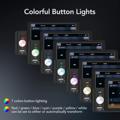 Radio Bluetooth Auto-rádio, 5 Polegadas, 1 Din, CarPlay, Android, Auto Multimídia MirrorLink, Receptor FM Universal Radio Bluetooth Auto-rádio, 5 Polegadas, 1 Din, CarPlay, Android, Auto Multimídia MirrorLink, Receptor FM Universal