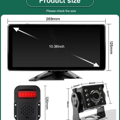 KIT 4 Câmeras e Monitor com 4 PCS AHD 1080P IR Para Camião/Maquinas /Industria Etc  QUALIDADE!!