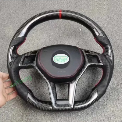 Volante Mercedes-benz cla 2013 cla250 2014 cla260 de Fibra de Carbono/Pele