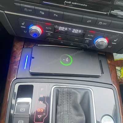 Carregador Telemovel Para Consola Central Sem Fio para Audi A6 C7 S6 RS6 A7 S7 RS7