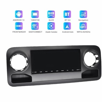 Radio Mercedes Benz sprinter 2019-2021 Multimídia Navegação GPS Sem Fio Carplay RDS WIFI 4G QLED