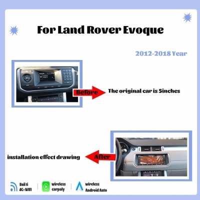 Radio  Range Rover Evoque  5inch  L538 2012-2018, 10.25 ", Navegação,  QLED  Android 13, Carplay Auto128G Radio  Range Rover Evoque  5inch  L538 2012-2018, 10.25 ", Navegação,  QLED  Android 13, Carplay Auto128G