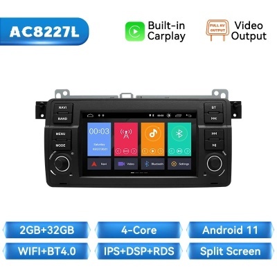 Rádio, Navegação GPS, BMW Série 3, E46, M3, 318, 320, 325, 330, 335, 1998-2005 IPS