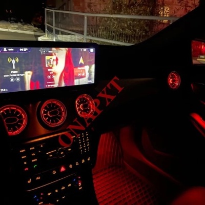 Grelhas Ventilação RGB Mercedes W205, W213, W222, W117, W176, X156, W206, W167 Cob Controlo Por APP Andoid ou IOS NOVIDADE!!