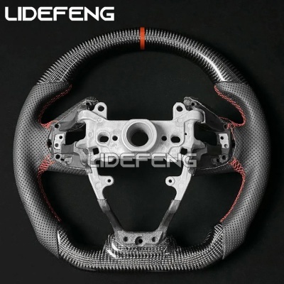 Volante de fibra de carbono, apto para Honda Civic FC, FK, Type R, 2017-2021