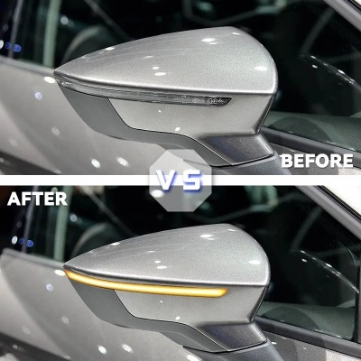 LED Dinâmico   Espelho Retrovisor Sequencial SEAT, Leon, Mk3, 5F, Ibiza, Mk5, KJ, Arona, 2018
