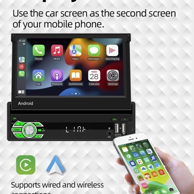 Radio Android 7in Ecra Rebativel Car Play Android 13 OFERTA Camera 1080p! Radio Android 7in Ecra Rebativel Car Play Android 13 OFERTA Camera 1080p!