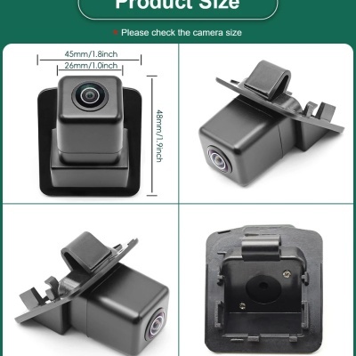 Camera Mercedes Benz W204, W212, W221, carro da classe S de luz de placa de visão traseira, 170 °, 1080P, AHD, Starlight, visão noturna,