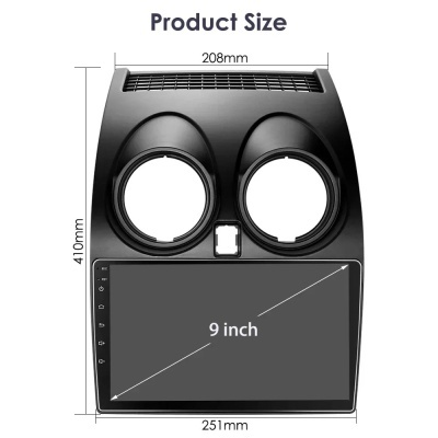 Radio  Nissan Qashqai 1 J10 2006-2013 Navegação GPS BT MirrorLink