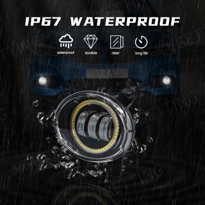 Farois Nevoeiro  LED para BMW  BMW F20, F21, F22, F23, F45, F46, F30, F31, F34, F35, 12V , Angel Eye, lâmpada de nevoeiro