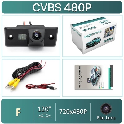 Camera VW, Volkswagen, Santana, Polo, Tiguan, Touareg, Passat, B4, B5 de visão traseira HD, 170 °, 1920x1080P, AHD