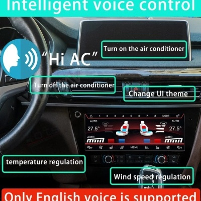 Painel de Controle AC BMW X5 F15 X6 F16 2014-2019 Digital Climate Control Board LCD Touch Screen Display Plug and Play