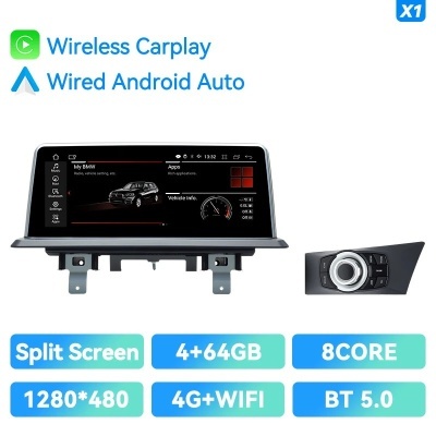 Radio  BMW  Série 1 E87, E81, E82, E88, CCC, CIC Multimídia , Android 12 Carplay, 6GB, 128GB, , Auto Rádio, Navegação GPS, Tela IPS