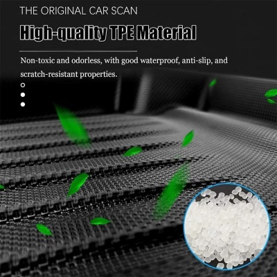 Tapetes impermeáveis Tesla Model X, 5, 6, 7 lugares, 2024, 2023-2016