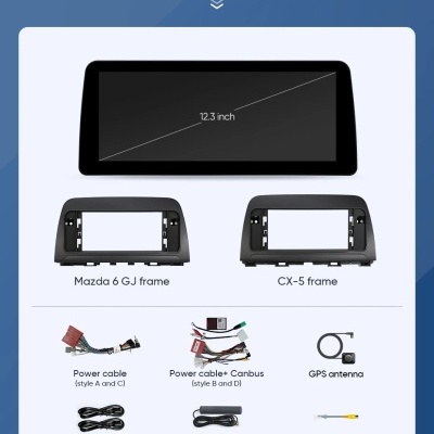 Radio Mazda 6 GJ Atenza CX5 CX 5 2013 2014 2015, 12.3" Premium!
