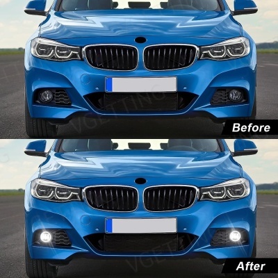 Farois Nevoeiro  LED para BMW  BMW F20, F21, F22, F23, F45, F46, F30, F31, F34, F35, 12V , Angel Eye, lâmpada de nevoeiro