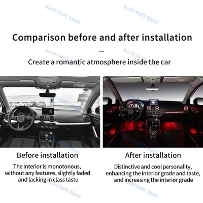 Grelhas Ventilação RGB Audi Q2 2017-2023 Cob Controlo Por APP Andoid ou IOS NOVIDADE!!