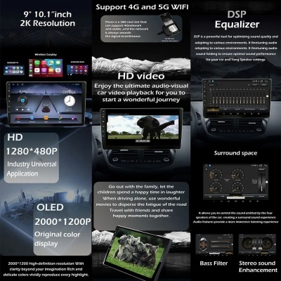 Radio Dodge Journey Fiat Leap Freemont 2011-2020  8g 128G QLED