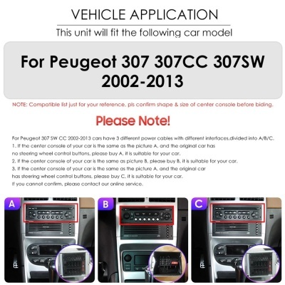 Radio Peugeot 307, 10.33 ", 9", 2Din, , 307CC, 307SW, 2002-2013, GPS Navi, Carplay, Auto, 4G, RDS, BT Radio Peugeot 307, 10.33 ", 9", 2Din, , 307CC, 307SW, 2002-2013, GPS Navi, Carplay, Auto, 4G, RDS, BT