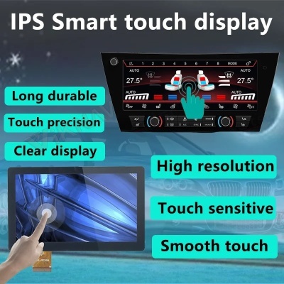 Painel de Controle AC BMW X5 F15 X6 F16 2014-2019 Digital Climate Control Board LCD Touch Screen Display Plug and Play