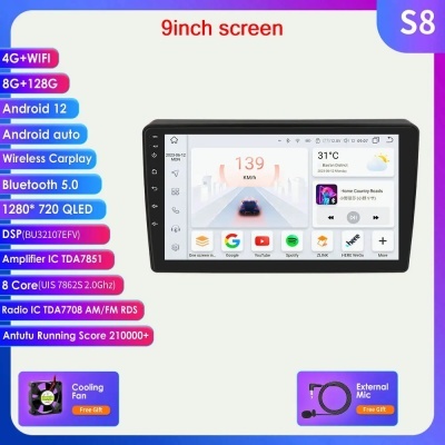 Radio Citroen Berlingo,, GPS Carplay, Auto 4G RDS, 2Din, B9, Peugeot Partner 2008-2019