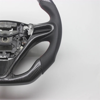 Volante  Honda Civic 8th gen 2006-2011 Fibra de Carbono com Couro