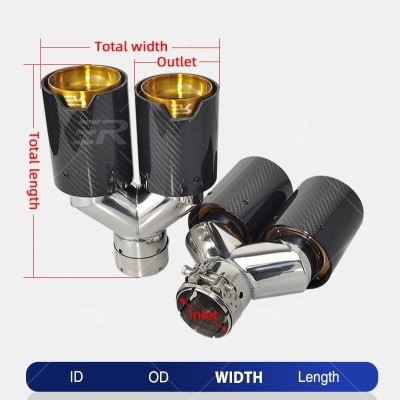 Ponteiras Escape Dupla Saida FULL INOX. Acabamento Efeito Carbono GOLD Dourado Novidade!! Ponteiras Escape Dupla Saida FULL INOX. Acabamento Efeito Carbono GOLD Dourado Novidade!!