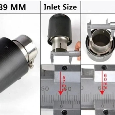 Ponteira Escape Preta AKRAPOVIK 1 Saida