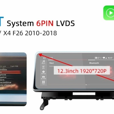 Radio BMW x3 f25 x4 f26 2010-2018   Navegação GPS Sem Fio Carplay RDS WIFI 4G QLED