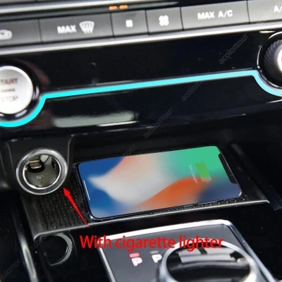Carregador Telemovel Para Consola Central Sem Fio para Jaguar f, ritmo, xe, xf, xfl, 2017, 2018, 2019, 15w