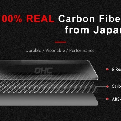 Volante  VW Golf  MK5 GTI GLI R Fibra Carbono  Linha Led Pro