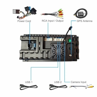 Radio Hyundai IX35 Tucson 2 LM 2009-2015 Multimídia Navegação GPS Sem Fio Carplay RDS WIFI 4G QLED