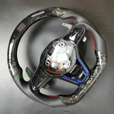 Volante  VW Golf 8 R-Line GTI Volkswagen , 100% Fibra De Carbono Real