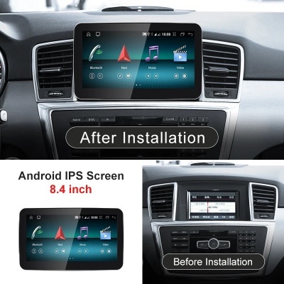 Radio Mercedes Benz M Class W166 ML250 ML350 GL, 2022 Multimídia Navegação GPS Sem Fio Carplay RDS WIFI 4G QLED 9.33in, 8.4in