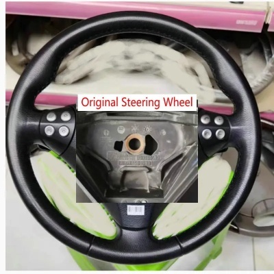 Volante Fibra De Carbono Mercedes-benz w171 w203 r171 slk200 300 350 c200 230 350