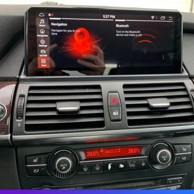 Radio BMW X5 E70 X6 E71 E72 2006-2013 Navegação GPS Sem Fio Carplay RDS WIFI 4G QLED