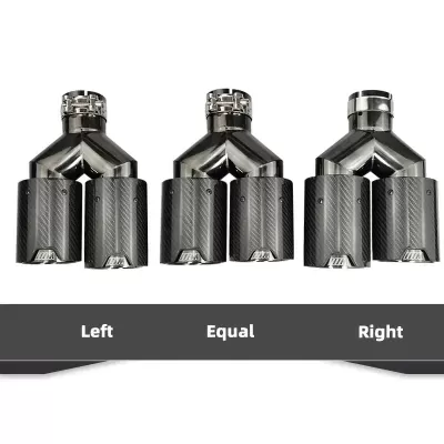 Ponteira Escape Dupla Saida  BMW  M Performance Carbono