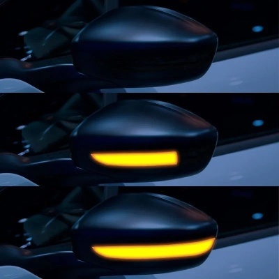 LED Dinâmico   Espelho Retrovisor Sequencial Peugeot 208 2008 12 '-22 Citroen C3 MK3 C4 Cactus Opel Corsa F